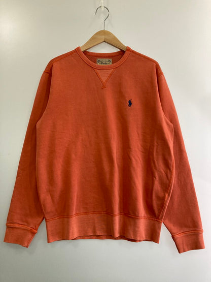 【中古品】【メンズ】 RALPH LAUREN ラルフローレン ORIGINAL RL QUALITY SWEATSHIRT スウェット シャツ トップス 147-241213-jt-06-min サイズ：M カラー：オレンジ系 万代Net店