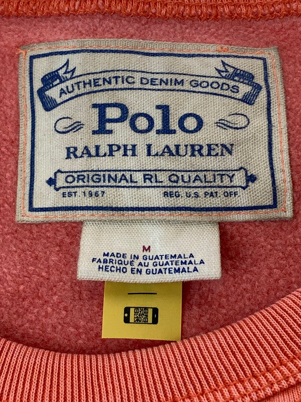 【中古品】【メンズ】 RALPH LAUREN ラルフローレン ORIGINAL RL QUALITY SWEATSHIRT スウェット シャツ トップス 147-241213-jt-06-min サイズ：M カラー：オレンジ系 万代Net店