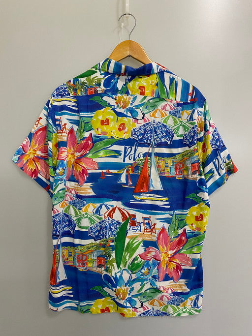 【中古品】【メンズ】  POLO RALPH LAUREN CLASSIC FIT ALOHA SHIRT ポロ ラルフローレン クラシック フィット アロハシャツ 半袖シャツ トップス 147-241212-yn-15-min サイズ：M カラー：マルチカラー 万代Net店