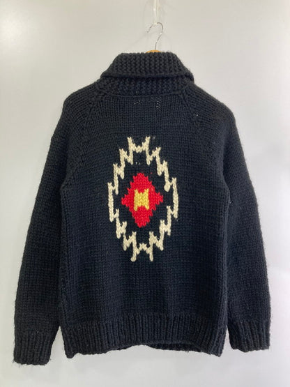 【中古品】【メンズ】 KANATA カナタ COWICHAN NATIVE CARDIGAN カウチン ネイティブ カーディガン ニット アウター 146-241216-me-09-min カラー：ブラック 黒 万代Net店