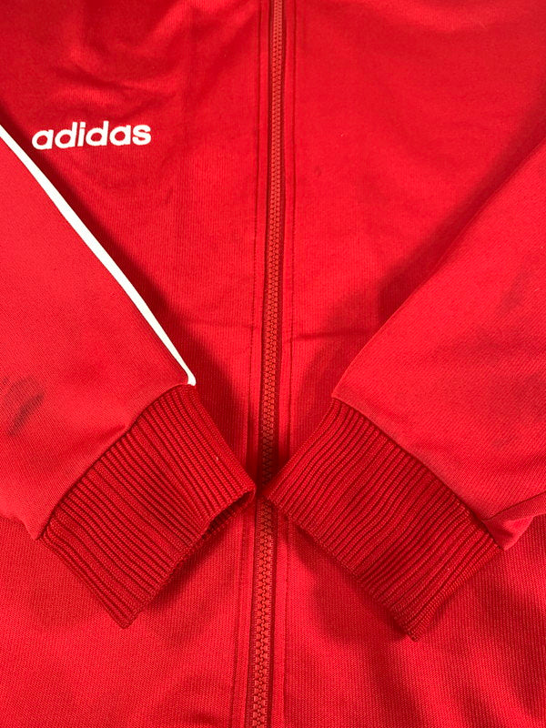 【中古品】【メンズ】 adidas アディダス 90's TRACK JACKET ASR-966 トラックジャケット ジャージ デサント製 アウター 146-241217-yn-11-min サイズ：L カラー：レッド 万代Net店