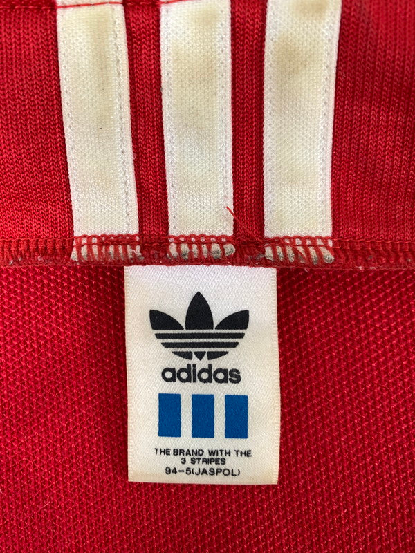 【中古品】【メンズ】 adidas アディダス 90's TRACK JACKET ASR-966 トラックジャケット ジャージ デサント製 アウター 146-241217-yn-11-min サイズ：L カラー：レッド 万代Net店