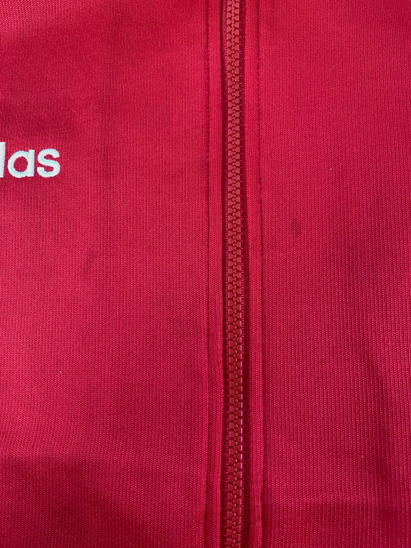 【中古品】【メンズ】 adidas アディダス 90's TRACK JACKET ASR-966 トラックジャケット ジャージ デサント製 アウター 146-241217-yn-11-min サイズ：L カラー：レッド 万代Net店