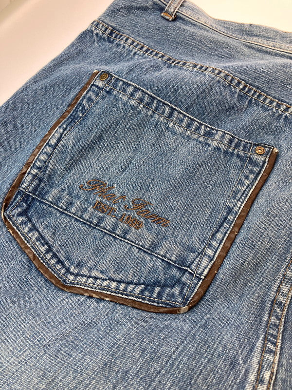 【中古品】【メンズ】  PHAT FARM ファットファーム BAGGY DENIM PANT バギー デニム パンツ 157-250101-cn-7-min サイズ：46 カラー：インディゴ 万代Net店