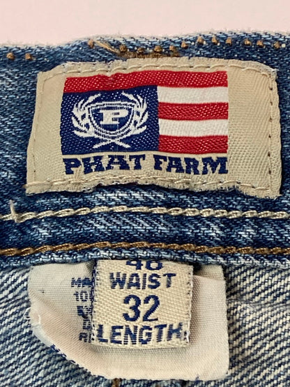 【中古品】【メンズ】  PHAT FARM ファットファーム BAGGY DENIM PANT バギー デニム パンツ 157-250101-cn-7-min サイズ：46 カラー：インディゴ 万代Net店