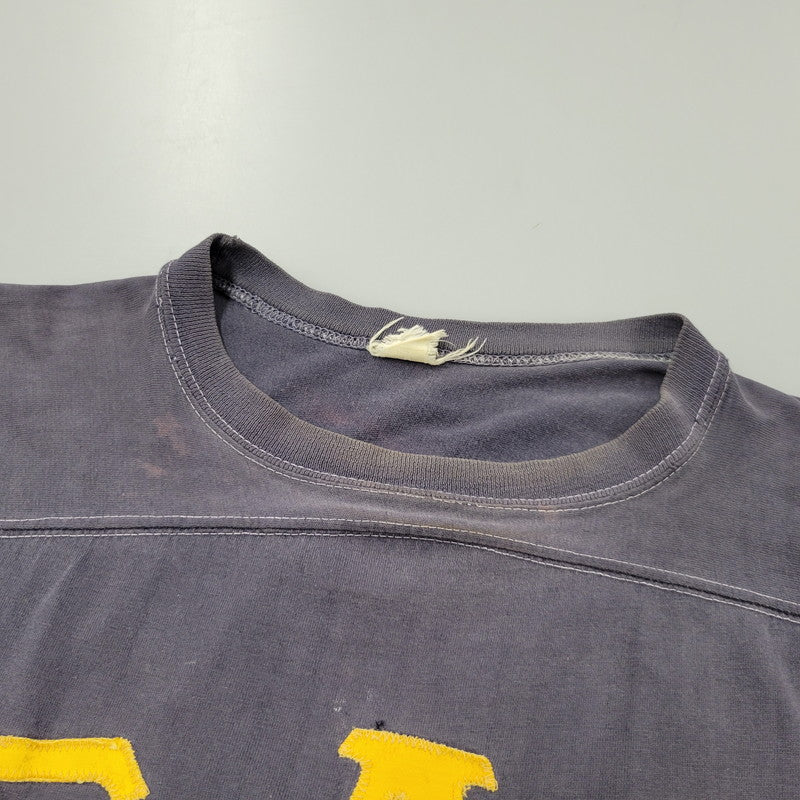 【現状渡し品】【メンズ】 USED VINTAGE NUMBERING FOOTBALL TEE ナンバリング フットボール Tシャツ 半袖 トップス 146-250921-as-09-izu サイズ：42-44 カラー：ネイビー系 万代Net店