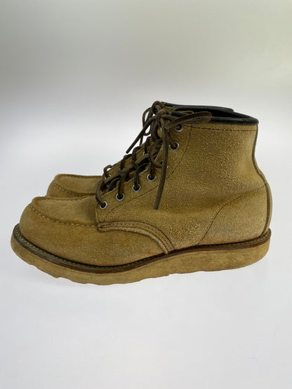 【中古品】【メンズ】 RED WING レッドウィング 90'S 四角犬タグ 6-INCH MOC TOE BOOT 6インチ モックトゥブーツ 靴 164-241220-me-08-min サイズ：26-27cm相当 カラー：ベージュ系 万代Net店