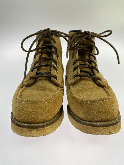 【中古品】【メンズ】 RED WING レッドウィング 90'S 四角犬タグ 6-INCH MOC TOE BOOT 6インチ モックトゥブーツ 靴 164-241220-me-08-min サイズ：26-27cm相当 カラー：ベージュ系 万代Net店