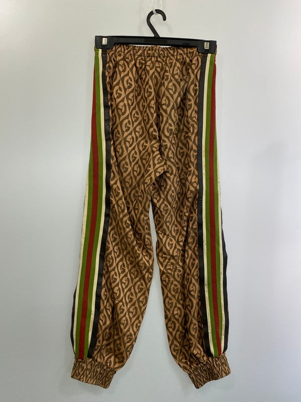 【中古品】【メンズ】 GUCCI グッチ G RHOMBUS JOGGING PANT 596001 ランバス ジョギングパンツ ボトムス 152-241219-yn-03-min サイズ：XS カラー：ブラウン系 万代Net店