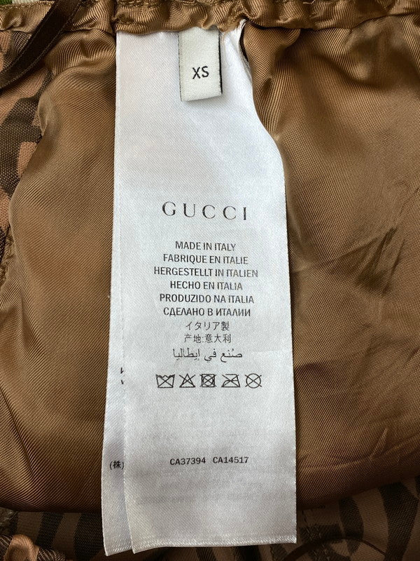 【中古品】【メンズ】 GUCCI グッチ G RHOMBUS JOGGING PANT 596001 ランバス ジョギングパンツ ボトムス 152-241219-yn-03-min サイズ：XS カラー：ブラウン系 万代Net店