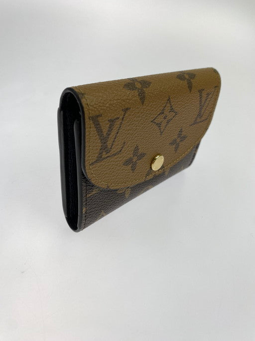 【中古品】【メンズ/レディース】 LOUIS VUITTON ルイ・ヴィトン M82333 ポルトモネ ロザリ モノグラム リバース コンパクトウォレット 179-241222-ks-08-min カラー：ブラウン 万代Net店