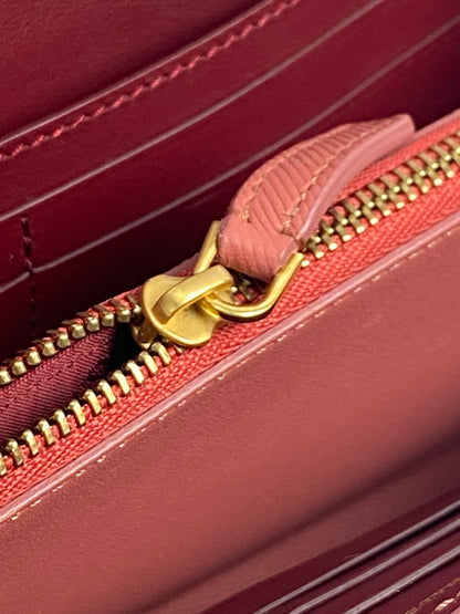 【LIFTる。景品】【中古】【レディース】 BURBERRY バーバリー HALTON LEATHER LONG WALLET 長財布 181-241222-ks-11-min カラー：ピンク 万代Net店