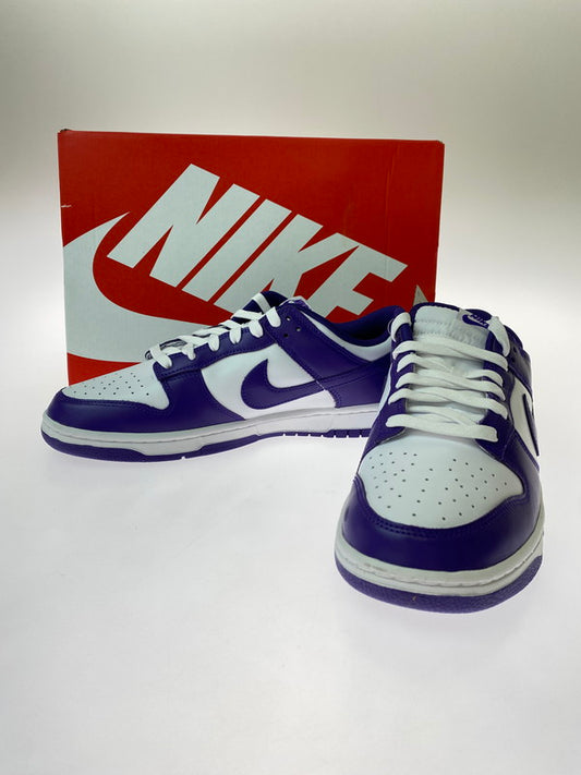 【中古品】【メンズ】  NIKE ナイキ DUNK LOW RETRO CHAMPIONSHIP COURT PURPLE スニーカー 靴 DD1391-104 ダンク ロー レトロ チャンピオン 160-241220-em-02-min サイズ：29.0ｃｍ カラー：ホワイト/コートパープル 万代Net店