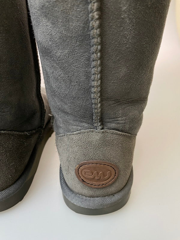 【中古品】【レディース】 EMU エミュ U10002 STINGER LO CHARCOAL スティンガー ブーツ 靴 167-241220-me-34-min サイズ：23.0cm カラー：チャコール 万代Net店