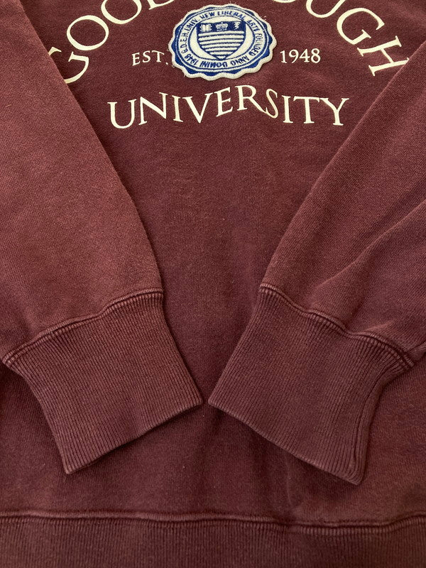 【中古品】【メンズ】 GOODENOUGH グッドイナフ IVY カレッジスウェット トレーナー トップス 142-241216-me-22-min サイズ：S カラー：ボルドー系 万代Net店