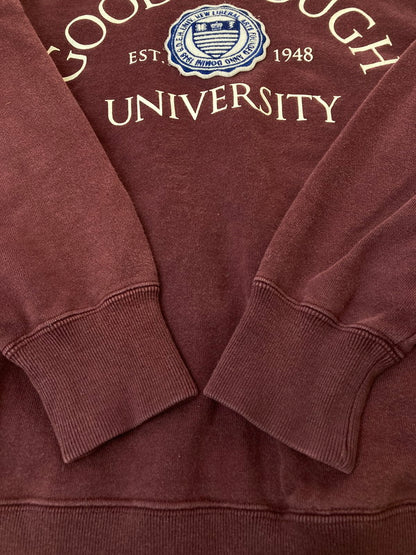 【中古品】【メンズ】 GOODENOUGH グッドイナフ IVY カレッジスウェット トレーナー トップス 142-241216-me-22-min サイズ：S カラー：ボルドー系 万代Net店