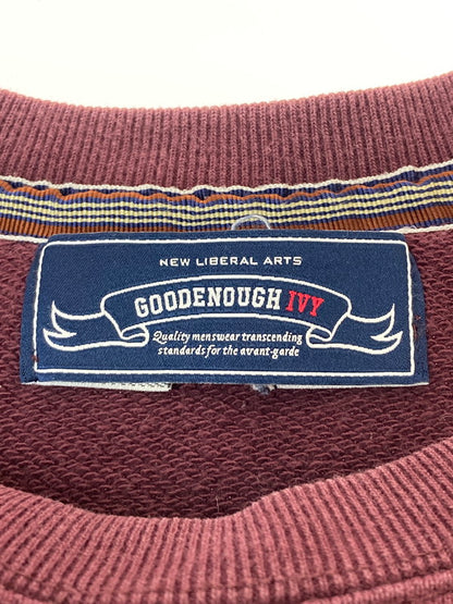 【中古品】【メンズ】 GOODENOUGH グッドイナフ IVY カレッジスウェット トレーナー トップス 142-241216-me-22-min サイズ：S カラー：ボルドー系 万代Net店