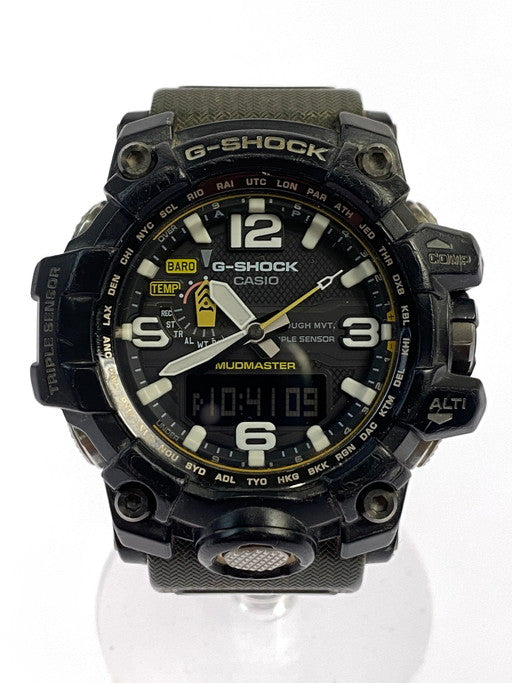 【現状渡し品】【メンズ】 G-SHOCK ジーショック GWG-1000-1A3JF MUDMASTER アナデジ 電波ソーラー腕時計 196-241222-ks-15-min カラー：ブラック/カーキ 万代Net店