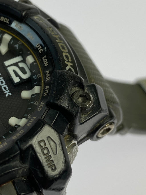 【現状渡し品】【メンズ】 G-SHOCK ジーショック GWG-1000-1A3JF MUDMASTER アナデジ 電波ソーラー腕時計 196-241222-ks-15-min カラー：ブラック/カーキ 万代Net店