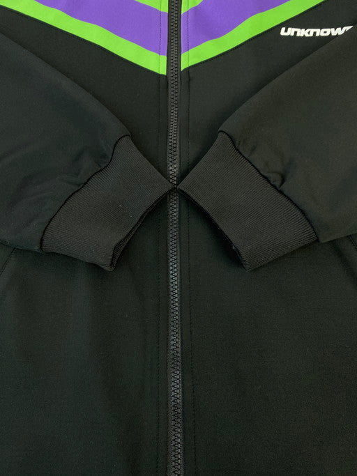 【中古品】【メンズ】 UNKNOWN LONDON TRACK JACKET アンノウン ロンドン トラックジャケット ジャージ アウター 141-241219-yn-10-min サイズ：M カラー：ブラック 万代Net店