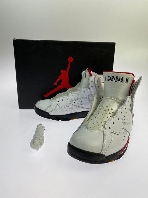 【中古品】【メンズ】 NIKE ナイキ CU9307-106 AIR JORDAN 7 RETRO "CARDINAL" (2022) 靴 シューズ スニーカー 160-241221-AS-43-min サイズ：26.5 カラー：ホワイト 万代Net店