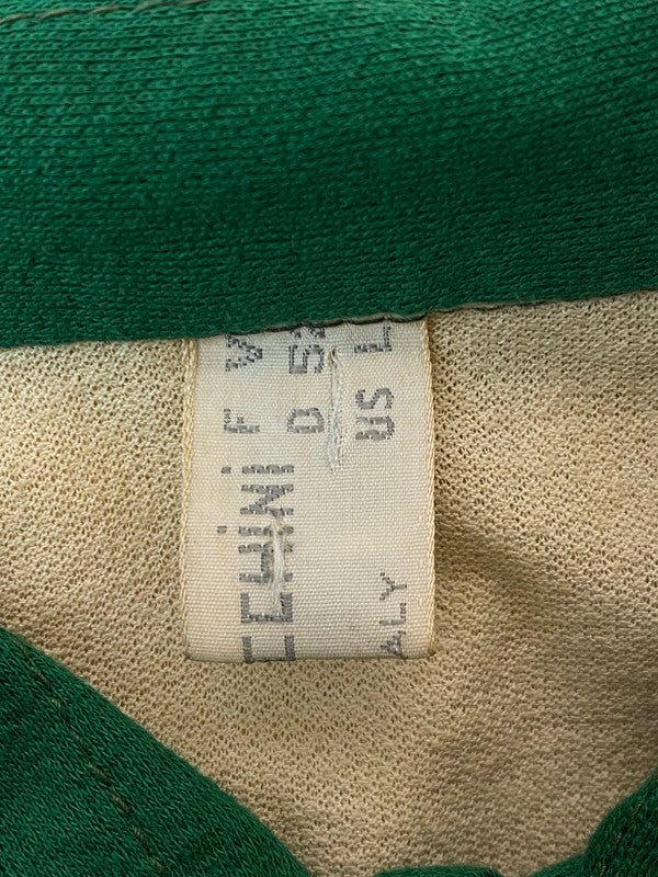 【現状渡し品】【メンズ】 SERGIO TACCHINI セルジオ タッキーニ80-90S POLO SHIRT ポロシャツ 146-260408-zi-25-min サイズ：US L カラー：グリーン/ベージュ 万代Net店
