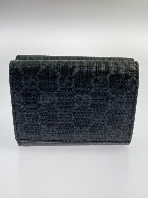 【中古美品】【メンズ/レディース】 GUCCI グッチ 769225 GG ディテール付き GG 三つ折りウォレット 181-241222-ks-10-min カラー：グレー系/グリーン 万代Net店