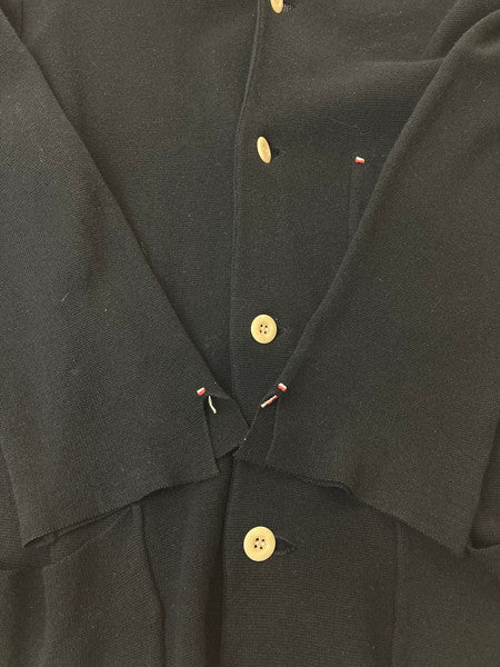 【中古品】【メンズ】 PORTER CLASSIC ポータークラシック COTTON SILK CARDIGAN コットン シルク カーディガン 140-241223-me-04-min サイズ：XL カラー：ブラック 黒 万代Net店