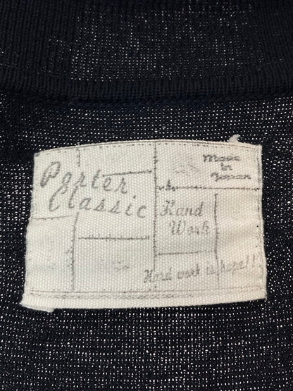 【中古品】【メンズ】 PORTER CLASSIC ポータークラシック COTTON SILK CARDIGAN コットン シルク カーディガン 140-241223-me-04-min サイズ：XL カラー：ブラック 黒 万代Net店