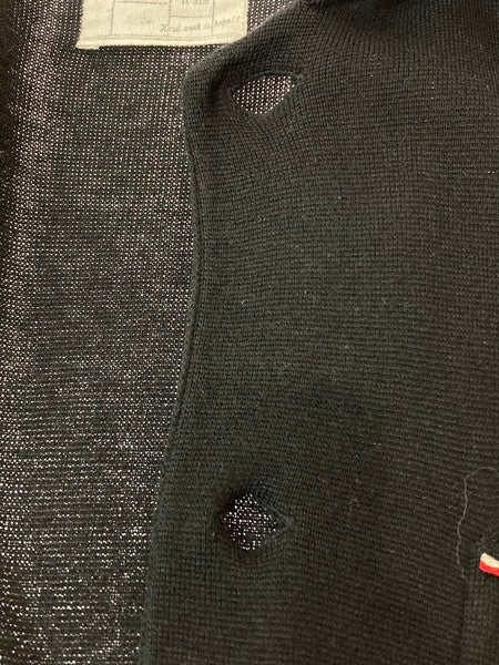 【中古品】【メンズ】 PORTER CLASSIC ポータークラシック COTTON SILK CARDIGAN コットン シルク カーディガン 140-241223-me-04-min サイズ：XL カラー：ブラック 黒 万代Net店