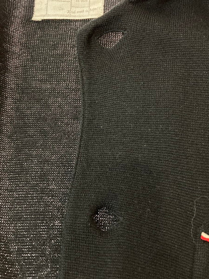 【中古品】【メンズ】 PORTER CLASSIC ポータークラシック COTTON SILK CARDIGAN コットン シルク カーディガン 140-241223-me-04-min サイズ：XL カラー：ブラック 黒 万代Net店