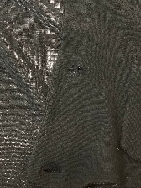 【中古品】【メンズ】 PORTER CLASSIC ポータークラシック COTTON SILK CARDIGAN コットン シルク カーディガン 140-241223-me-04-min サイズ：XL カラー：ブラック 黒 万代Net店