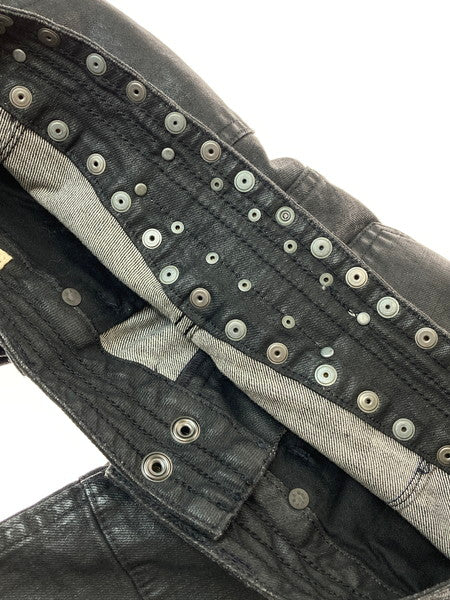 【中古品】【メンズ】 RALPH LAUREN ラルフローレン COATING STUDS PANT コーティング スタッズ パンツ ボトムス 157-241223-me-16-min サイズ：28 カラー：ブラック 万代Net店