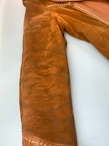 【現状渡し品】【メンズ】 JOO KAY ジョーオーケイ 60-70'S レザーコート アウター 146-260619-jt-27-min サイズ：サイズ不明 下記参照 カラー：ブラウン系 万代Net店