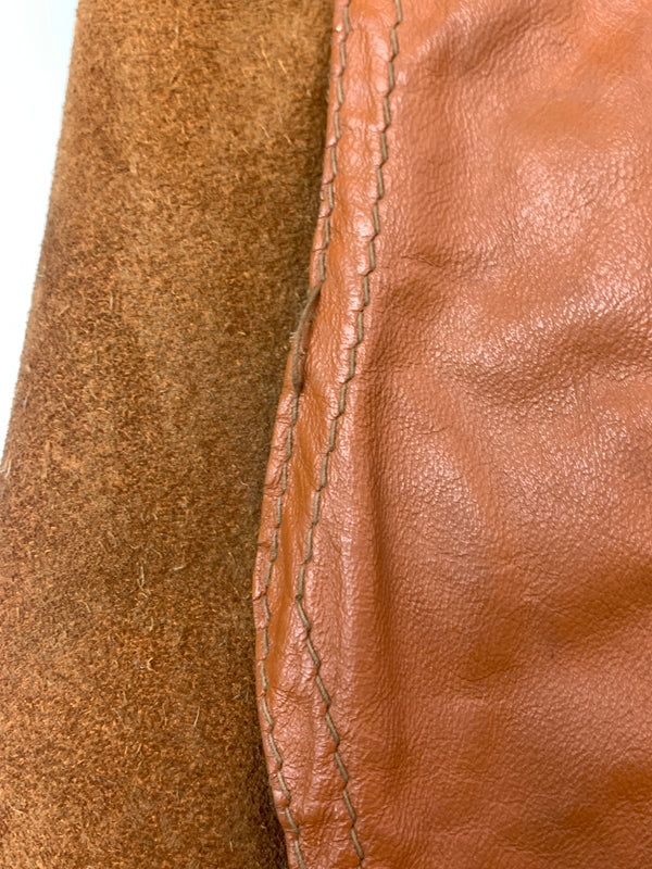 【現状渡し品】【メンズ】 JOO KAY ジョーオーケイ 60-70'S レザーコート アウター 146-260619-jt-27-min サイズ：サイズ不明 下記参照 カラー：ブラウン系 万代Net店
