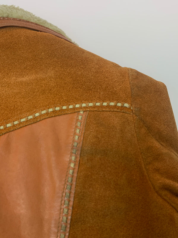 【現状渡し品】【メンズ】 JOO KAY ジョーオーケイ 60-70'S レザーコート アウター 146-260619-jt-27-min サイズ：サイズ不明 下記参照 カラー：ブラウン系 万代Net店