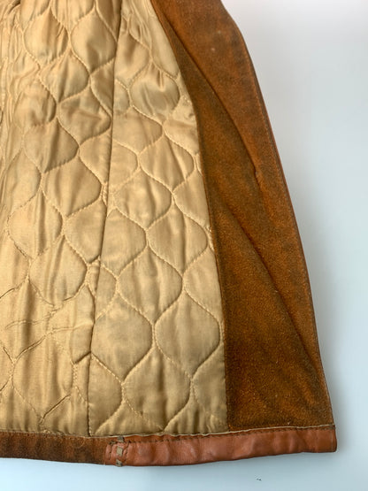 【現状渡し品】【メンズ】 JOO KAY ジョーオーケイ 60-70'S レザーコート アウター 146-260619-jt-27-min サイズ：サイズ不明 下記参照 カラー：ブラウン系 万代Net店
