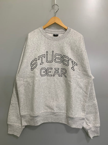 【中古美品】【メンズ】 STUSSY ステューシー GEAR CREW SWEATSHIRT スウェット トレーナー 142-241221-AS-20-min サイズ：L カラー：グレー 万代Net店