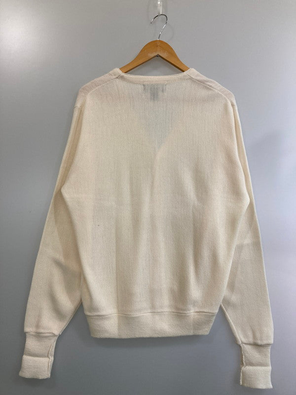 【中古品】【メンズ】 KNIGHTS BRIDGE ナイツ ブリッジ USA製 90S KNIT CARDIGAN アメリカ製 ９０年代 ナイト カーディガン メンズ 146-241223-em-13-min サイズ：L カラー：オフホワイト 万代Net店