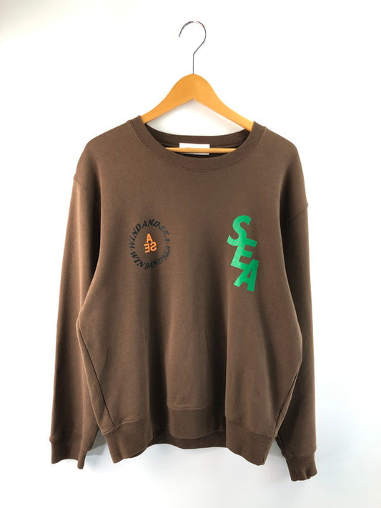 【中古品】【メンズ】 WIND AND SEA ウィンダンシー YOU AND SEA SWEAT ユー＆シー スウェット トレーナー トップス 142-251028-rt-03-tag サイズ：S カラー：ブラウン 万代Net店