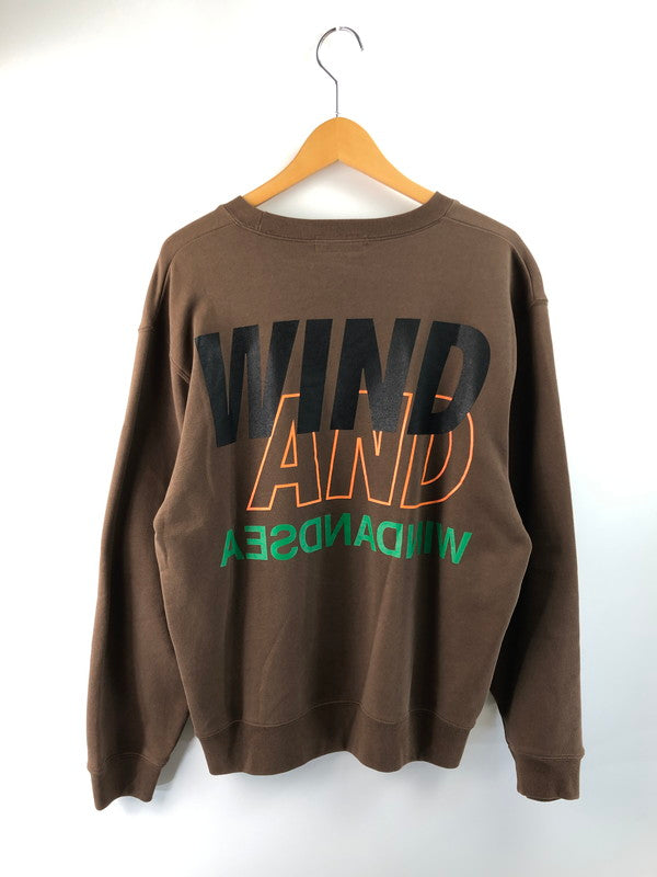【中古品】【メンズ】 WIND AND SEA ウィンダンシー YOU AND SEA SWEAT ユー＆シー スウェット トレーナー トップス 142-251028-rt-03-tag サイズ：S カラー：ブラウン 万代Net店
