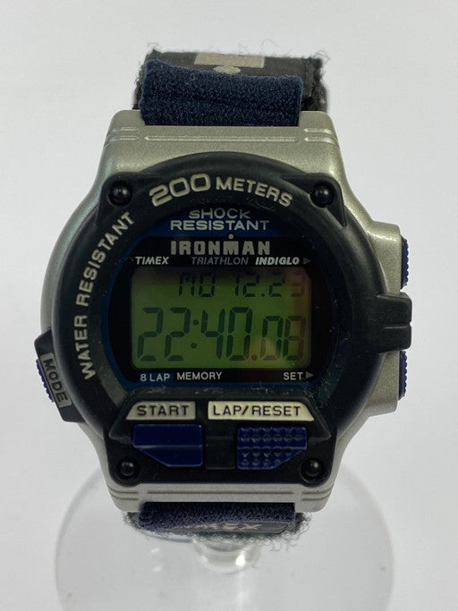 【中古品】【メンズ】 TIMEX タイメックス 90S IRONMAN INDIGLO TRIATHLON アイアンマン オールド デジタル 腕時計 クォーツ腕時計 メンズ  197-241225-em-08-min カラー：ブラック 万代Net店