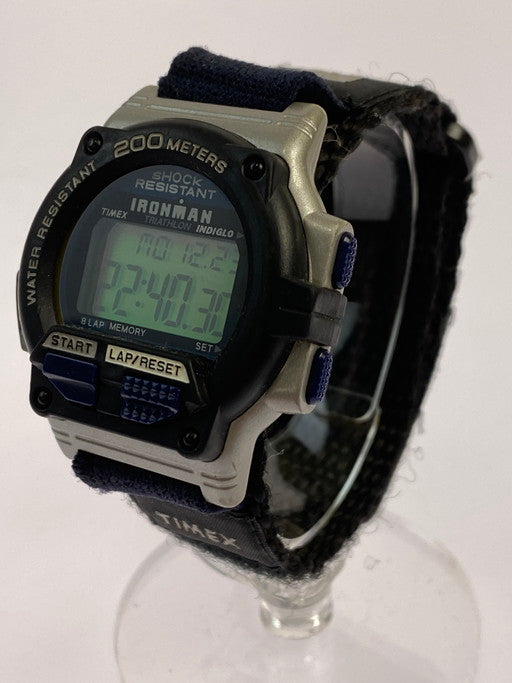 【中古品】【メンズ】 TIMEX タイメックス 90S IRONMAN INDIGLO TRIATHLON アイアンマン オールド デジタル 腕時計 クォーツ腕時計 メンズ 197-241225-em-08-min カラー：ブラック 万代Net店