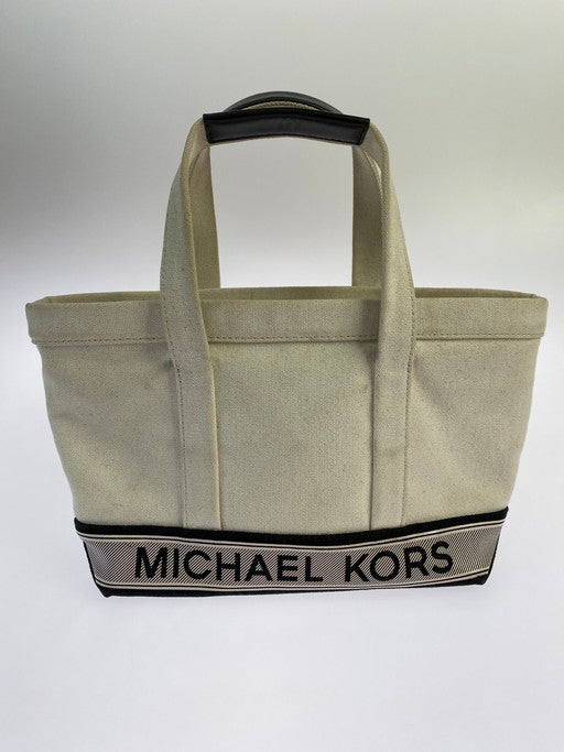 【中古品】【レディース】 Michael Kors マイケルコース THE MICHAEL BAG 30R4G01T1C 横型 舟形 レディース トートバック 188-241225-em-12-min カラー：オフホワイト 万代Net店