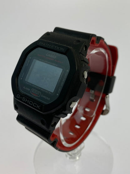 【中古品】【メンズ】 G-SHOCK ジーショック DW-5600HR デジタル時計 メンズ ウォッチ カシオ 196-241225-em-06-min カラー：ブラック/レッド 万代Net店