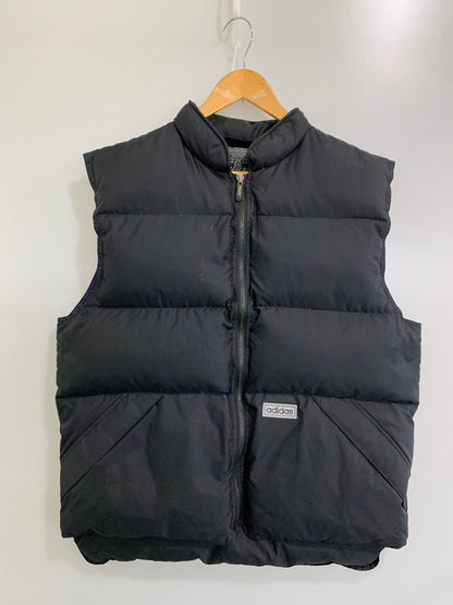 【中古品】【メンズ】 adidas アディダス 90S～2000S 232533 DOWN VEST 90年~2000年代 ダウンベスト アウター  146-241226-jt-09-min サイズ：Ｍ カラー：ブラック 万代Net店