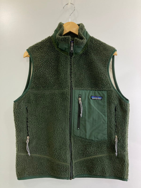 【中古品】【メンズ】 patagonia パタゴニア 23044 00AW CLASSIC RETRO-X VEST クラシックレトロX ベスト 144-241225-ks-08-min サイズ：S カラー：グリーン 万代Net店