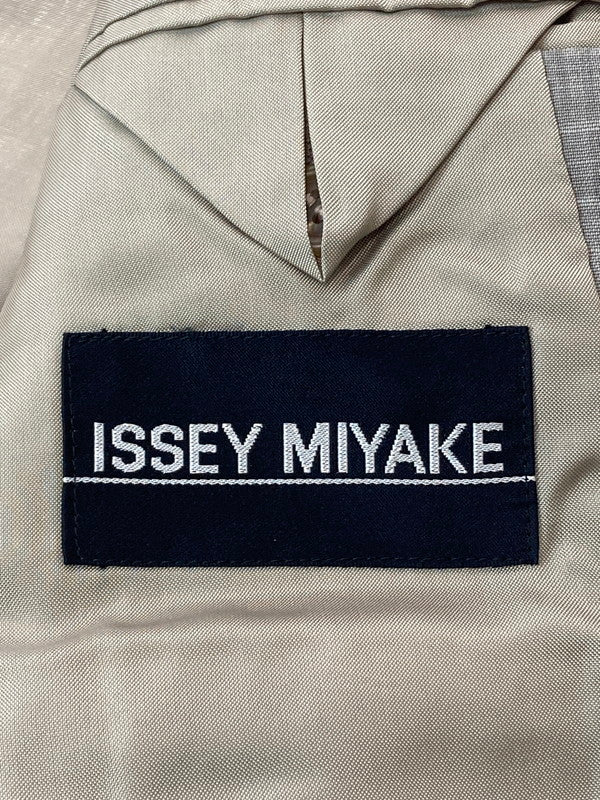 【中古品】【メンズ】 ISSEY MIYAKE イッセイミヤケ ME41-FB005 94SS MAO COLLAR JACKET カラージャケット 140-241225-ks-01-min サイズ：M カラー：ライトグレー系 万代Net店