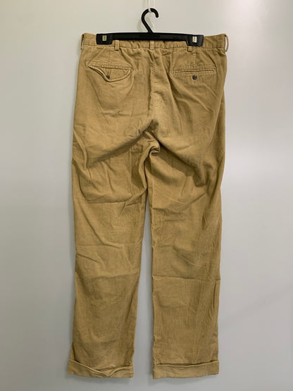 【中古品】【メンズ】 Polo by Ralph Lauren ポロバイラルフローレン 紺タグ 90S HAMMOND PANTS ハモンドパンツ ボトムス コーデュロイ パンツ 157-241226-jt-19-min サイズ：36/32 カラー：ベージュ系 万代Net店