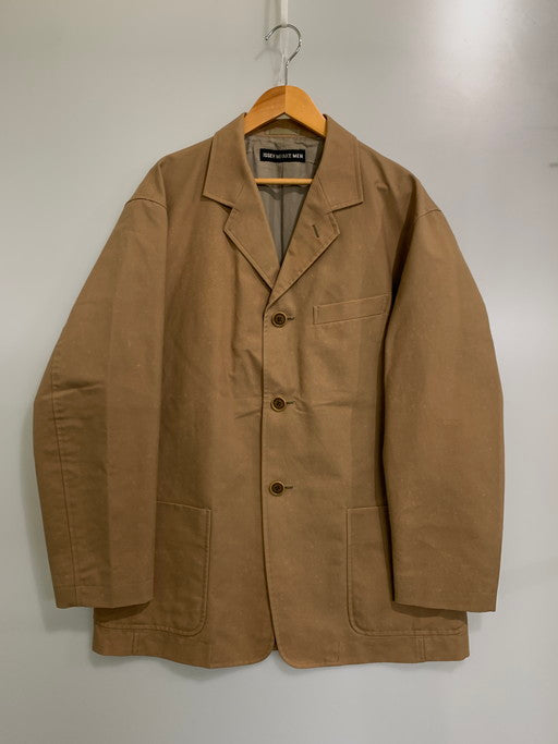 【中古品】【メンズ】 ISSEY MIYAKE MEN イッセイミヤケ メン 00S 3B COTTON TAILORED JACKET ME13FD041 2000年 テイラード ジャケット アウター 140-241226-jt-01-min サイズ：3 カラー：ブラウン系 万代Net店